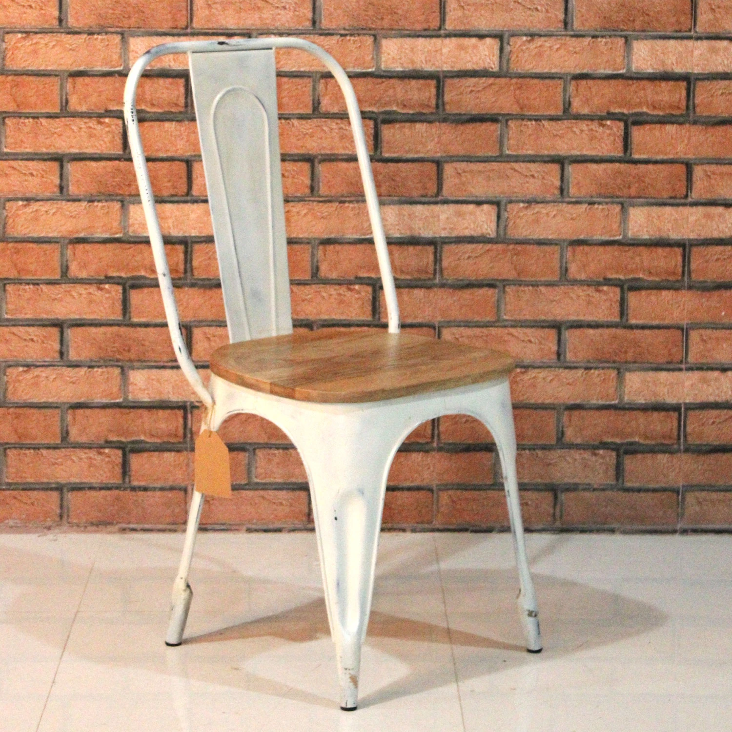 Iron Cello Chair with Wooden Seat - popular handicrafts